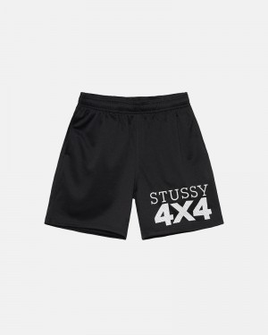 Stüssy 4X4 Mesh Shorts Kurze Hose Herren Schwarz | HJOYR-4785