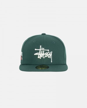 Stüssy Authentic New Era Kappen Herren Grün | DTBSN-0175