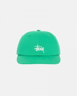 Stüssy Basic Stock Low Pro Kappen Herren Grün | BDPZV-1502