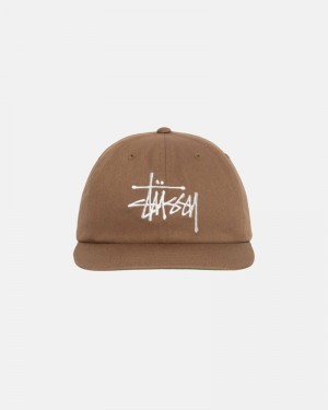 Stüssy Basic Strapback Kappen Herren Braun | LROGA-8721