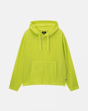 Stüssy Baumwoll Mesh Oberteile Herren Hellgrün | WYKMN-5167