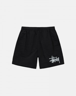 Stüssy Big Basic Kurze Hose Herren Schwarz | IXNQB-0516