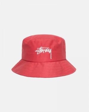 Stüssy Big Stock Eimer Hüte Herren Rosa | GVDTR-4501