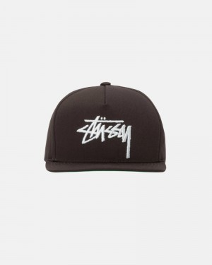 Stüssy Big Stock Point Crown Kappen Herren Schwarz | NBMDP-6578