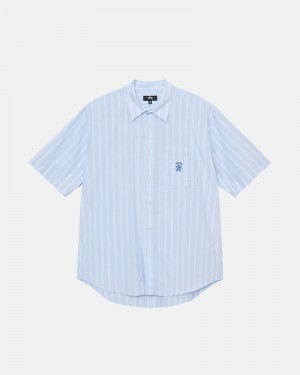 Stüssy Boxy Gestreift Ss Oberteile Herren Stripes | VXUFL-3150