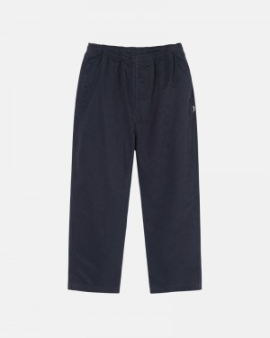 Stüssy Brushed Hose Herren Navy | GSZHJ-0835