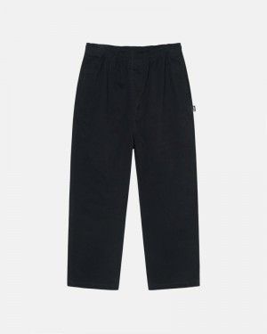 Stüssy Brushed Hose Herren Schwarz | NHIVE-8460