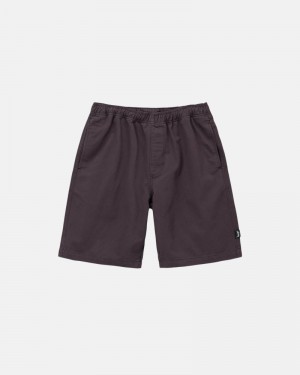 Stüssy Brushed Kurze Hose Herren Bordeaux | ADHUJ-8312