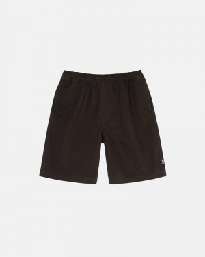 Stüssy Brushed Kurze Hose Herren Navy | ZSIBA-4150