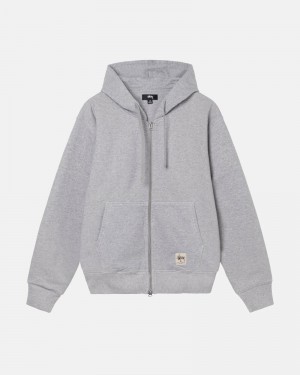 Stüssy Double Face Label Zip Hoodie Herren Schwarz | HGLIM-7549