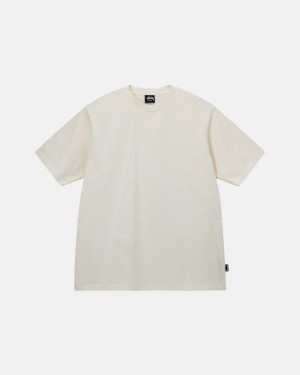 Stüssy Heavyweight Pigment Dyed Crew Oberteile Herren Beige | EZNDG-7120