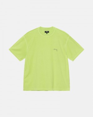 Stüssy Lazy T-shirts Herren Hellgrün | EAPRB-1503