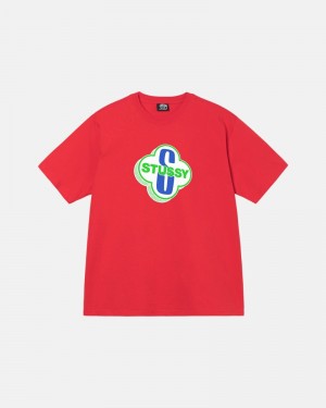 Stüssy Motel T-shirts Herren Rot | CJATF-9576