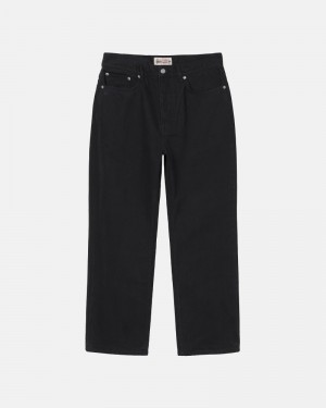 Stüssy Overdyed Klassische Jeans Herren Schwarz | TPNBE-6075