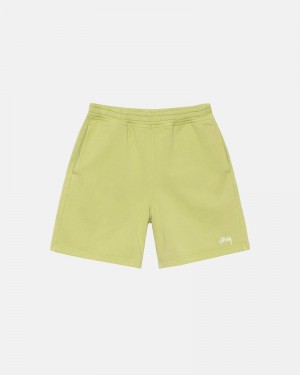 Stüssy Overdyed Stock Logo Kurze Hose Herren Grün | SCVMP-7428