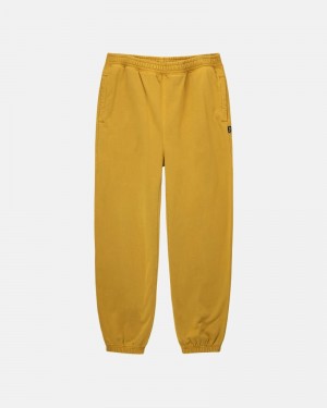 Stüssy Pigment Dyed Fleecehosen Herren Gold | WMRNX-5269