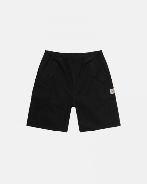 Stüssy Ripstop Cargo Kurze Hose Herren Schwarz | GOYZK-0761