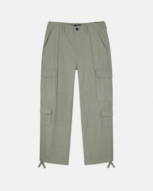 Stüssy Ripstop Surplus Cargohosen Herren Olivgrün | JYMPA-4035