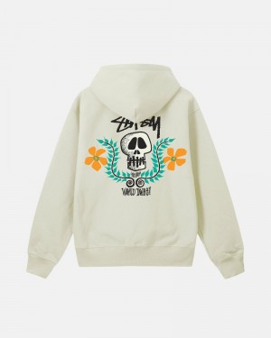 Stüssy Skull Crest Hoodie Herren Grau | HNXZF-8291