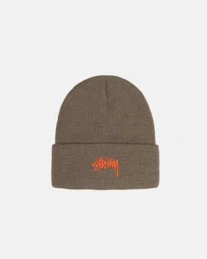 Stüssy Stock Cuff Mütze Herren Schokolade | BPSMV-2967