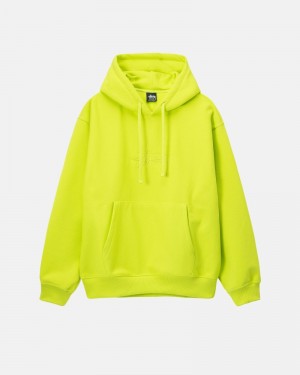 Stüssy Stock Logo Applique Hoodie Herren Orange | IQKWB-9712