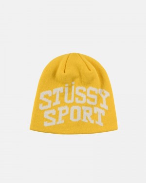 Stüssy Stussy Sport Jacquard SkullCaps Hüte Herren Schwarz | UIHMC-5183