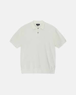 Stüssy Textured Ss Polo Pullover Herren Beige | RONEB-4127