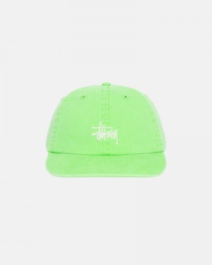 Stüssy Washed Stock Low Pro Kappen Herren Hellgrün | VJBZO-4892