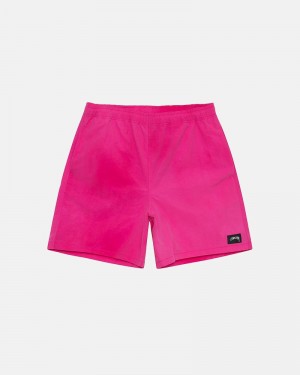 Stüssy Wave Dye Nylon Shorts Kurze Hose Herren Fuchsie | SOGUY-0319