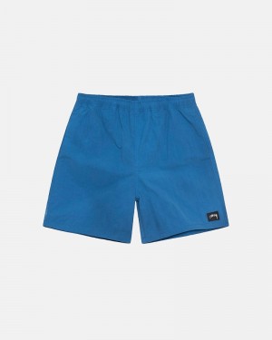 Stüssy Wave Dye Nylon Shorts Kurze Hose Herren Tiefesblau | KEIAB-9583