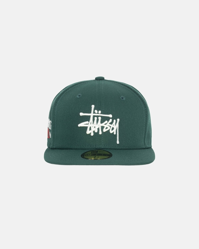 Stüssy Authentic New Era Kappen Herren Grün | DTBSN-0175