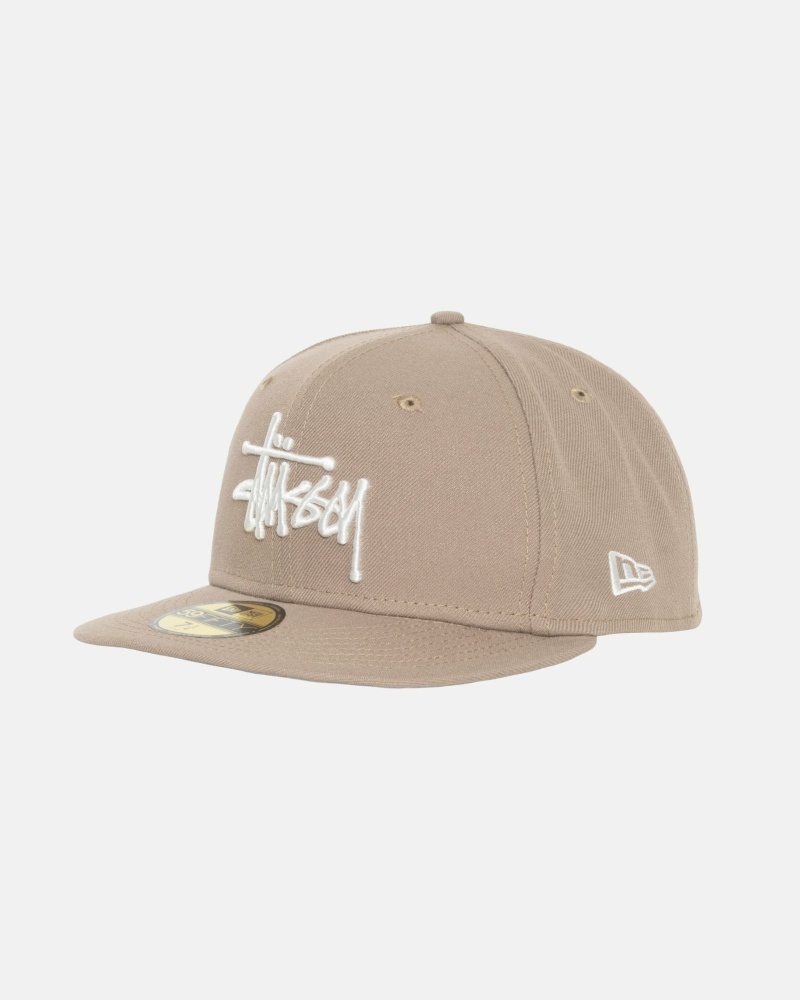 Stüssy Authentic New Era Kappen Herren Khaki | WSELM-6217