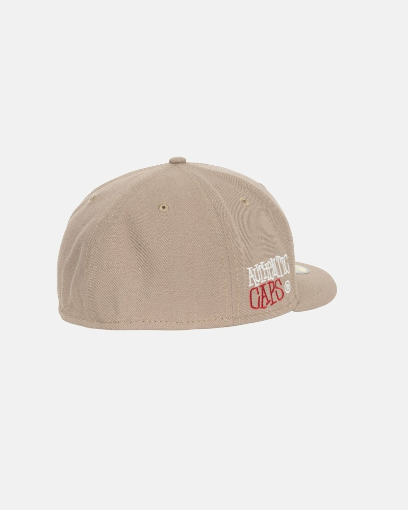 Stüssy Authentic New Era Kappen Herren Khaki | WSELM-6217