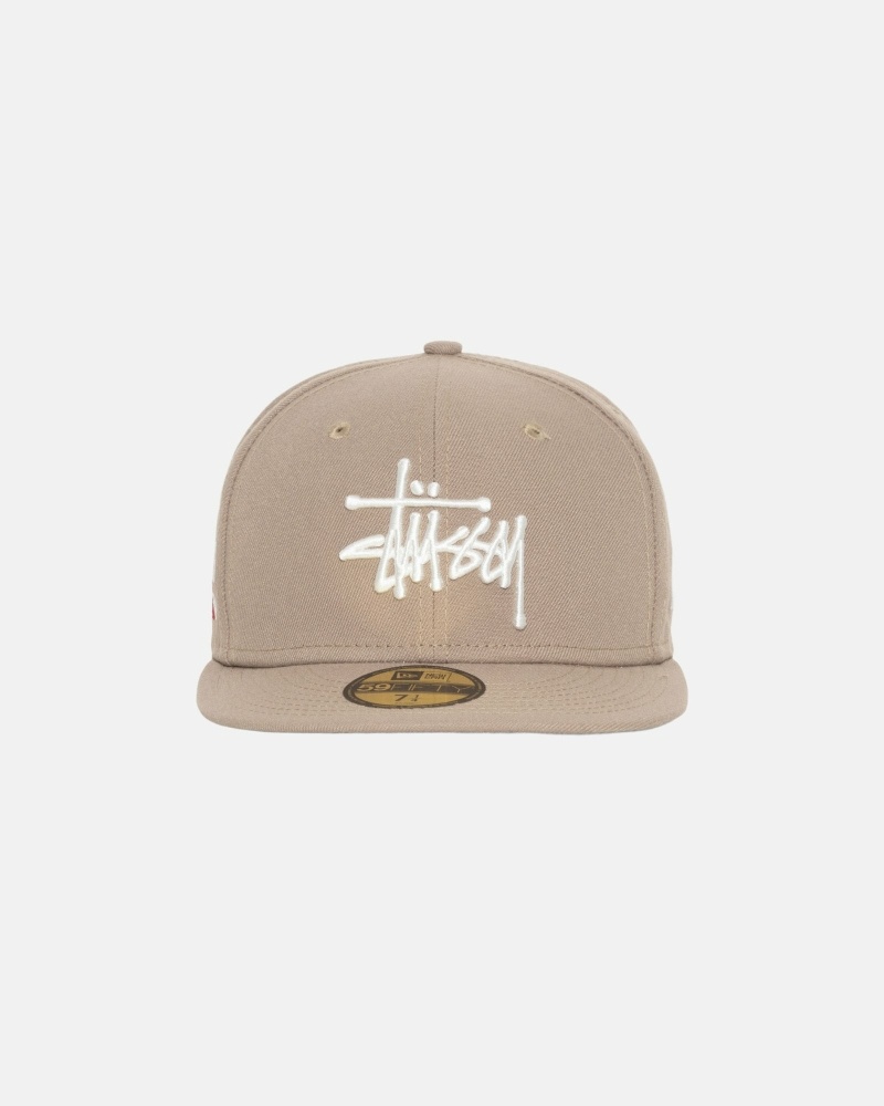 Stüssy Authentic New Era Kappen Herren Khaki | WSELM-6217