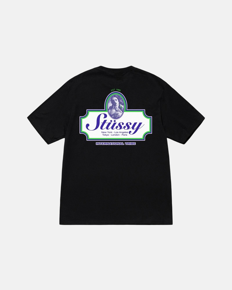 Stüssy Authentic T-shirts Herren Schwarz | AYMIT-1309