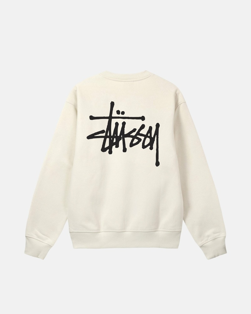 Stüssy Basic Crew Hoodie Herren Grau | MXOZU-0431