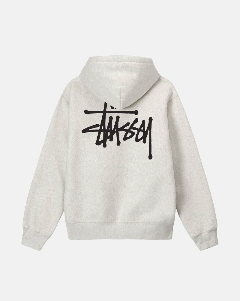 Stüssy Basic Hoodie Herren Beige | PODAF-9501