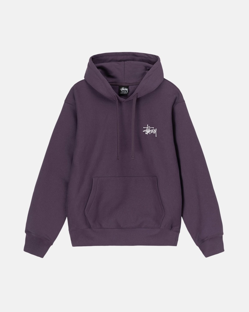 Stüssy Basic Hoodie Herren Lila | KOSCB-2914