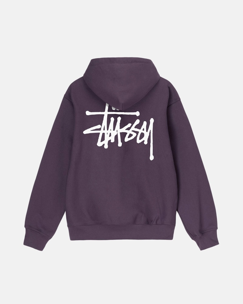 Stüssy Basic Hoodie Herren Lila | KOSCB-2914