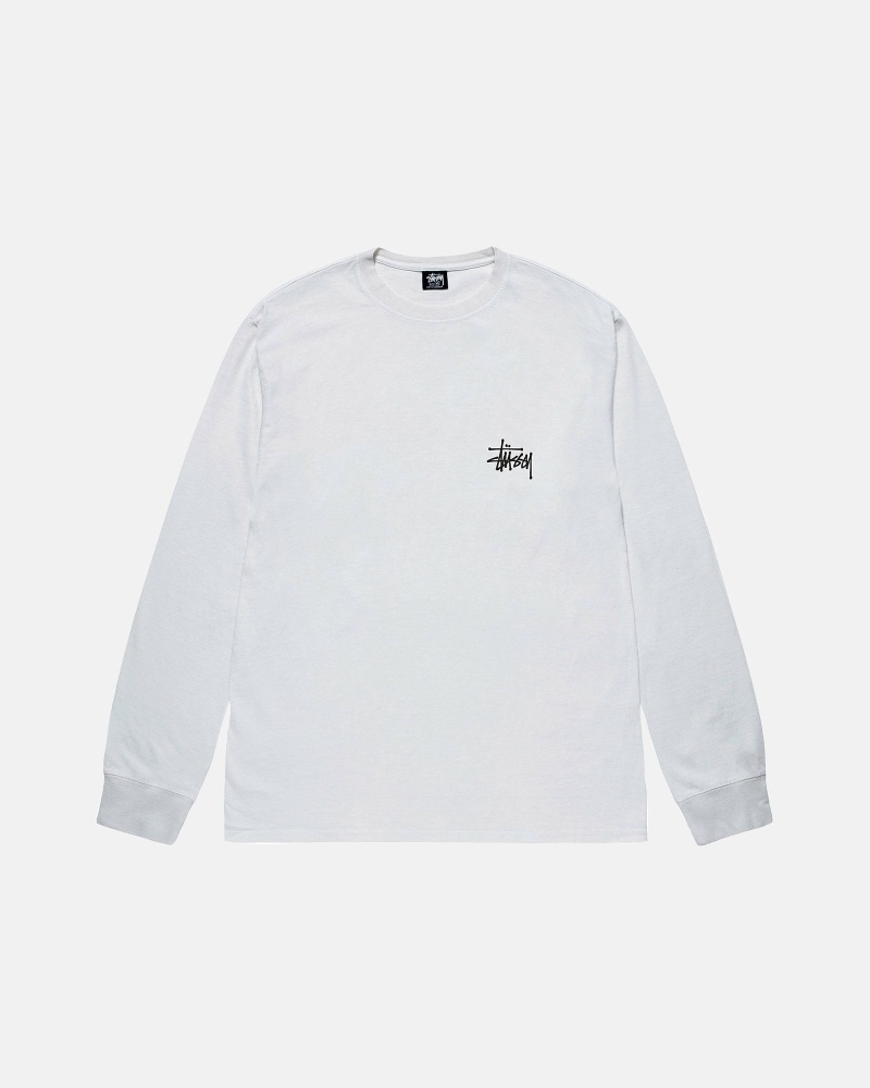 Stüssy Basic Ls T-shirts Herren Weiß | FRLMX-4281