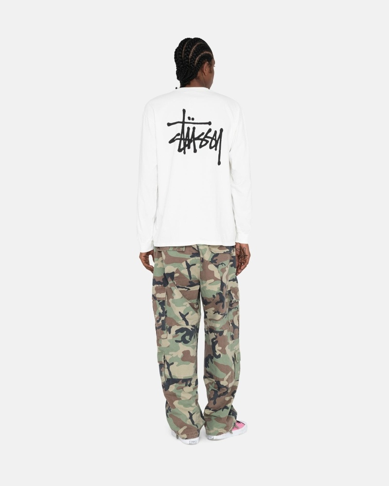 Stüssy Basic Ls T-shirts Herren Weiß | FRLMX-4281