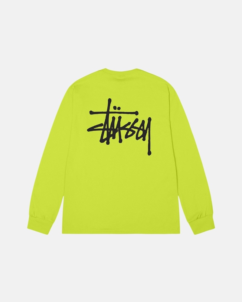 Stüssy Basic Ls T-shirts Herren Weiß | YWHTA-2098