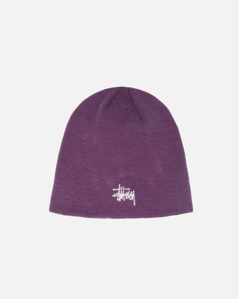 Stüssy Basic SkullCaps Mütze Herren Lila | NABTI-6821