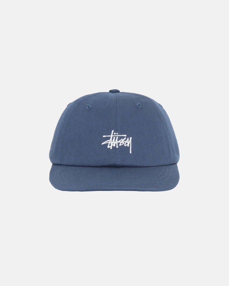 Stüssy Basic Stock Low Pro Kappen Herren Navy | NPWLT-9038