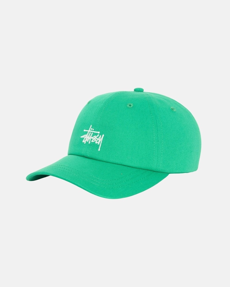 Stüssy Basic Stock Low Pro Kappen Herren Grün | BDPZV-1502