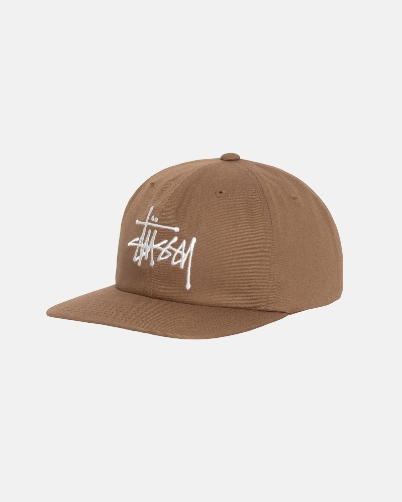 Stüssy Basic Strapback Kappen Herren Braun | LROGA-8721