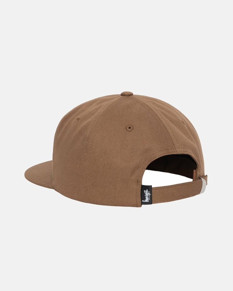 Stüssy Basic Strapback Kappen Herren Braun | LROGA-8721