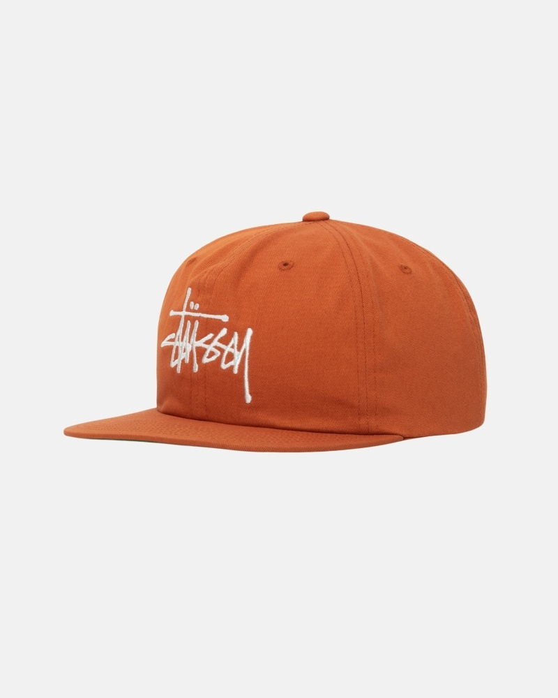 Stüssy Basic Strapback Kappen Herren Braun | FZMAR-6520