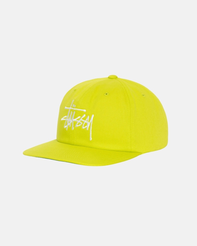 Stüssy Basic Strapback Kappen Herren Hellgrün | GDUIO-7240