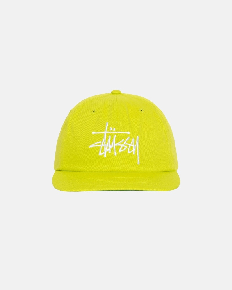 Stüssy Basic Strapback Kappen Herren Hellgrün | GDUIO-7240